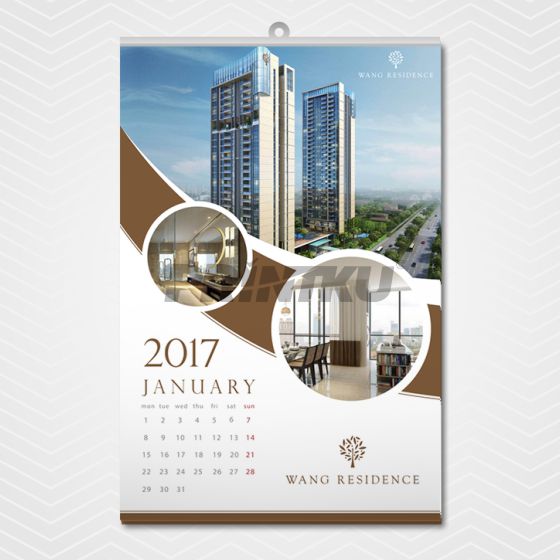 Kalender Dinding 50x70cm HVS80  Printku