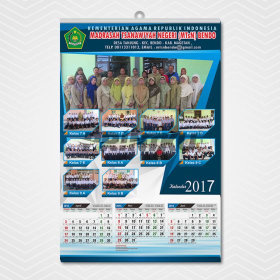 Kalender Dinding 31x48cm HVS80  Printku