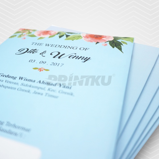 Undangan Nikah Hardcover A5  Printku